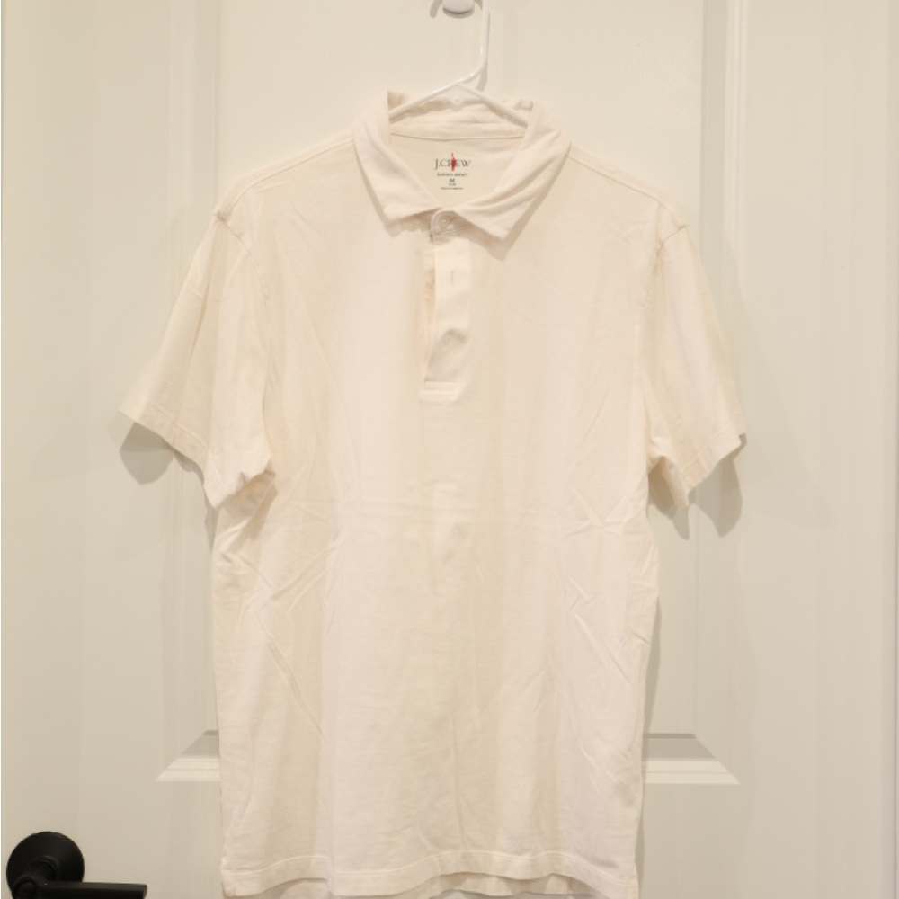 J. Crew Men's Cream Polo Shirt